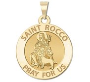 Saint Rocco Religious Medal  EXCLUSIVE 