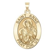 Saint Anne Oval Religious Medal  EXCLUSIVE 