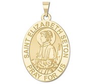 Saint Elizabeth Seton Oval Religious Medal   EXCLUSIVE 