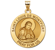 Saint Louis De Montform Round Religious Medal  EXCLUSIVE 