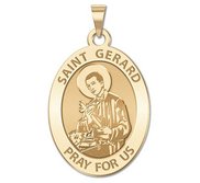 Saint Gerard Oval Religious Medal   EXCLUSIVE 