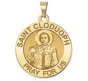 Saint Cloduoph Round Religious Medal    EXCLUSIVE 