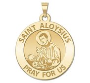 Saint Aloysius Gonzaga Round Religious Medal  EXCLUSIVE 