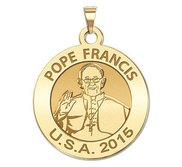 Pope Francis USA 2015    Papal Visit Embossed Round Religous Medal