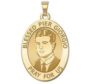 Pier Giorgio Frassati Oval Religious Medal  EXCLUSIVE 