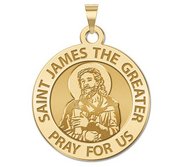 Saint James the Greater  portrait  Religious Medal  EXCLUSIVE 