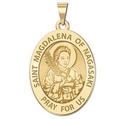 Saint Magdalena of Nagasaki Religious Medal   Oval  EXCLUSIVE 