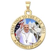 Pope Francis Papal Washington DC Visit 2015    A Journey of Faith  Color Medal