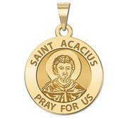 Saint Acacius Round Religious Medal    EXCLUSIVE 