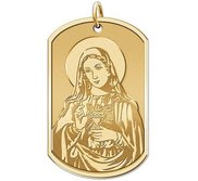 Immaculate Heart of Mary   Dog tag Religious Medal  EXCLUSIVE 