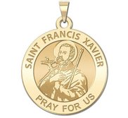 Saint Francis Xavier Round Religious Medal   EXCLUSIVE 