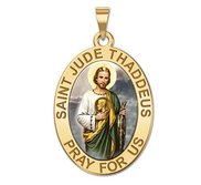 Saint Jude Religious Medal   Color EXCLUSIVE 