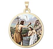 Baptism Religious Medal  Color EXCLUSIVE 