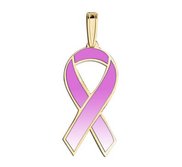 Awareness Ribbon Orchid Color Charm