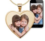 Heart with Border Photo Pendant Picture Charm