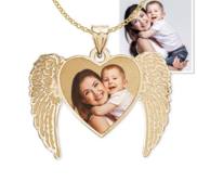  NEW  Angel Heart Picture Pendant