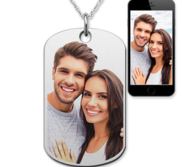 Stainless Steel Valentine s Day Photo Engraved Dog Tag Package