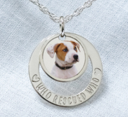 Personalized Photo Engraved Pet Swivel Pendant