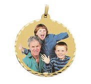 38 mm Large Round Photo Pendant