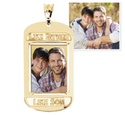 Like Father Like Son Dog Tag Pendant