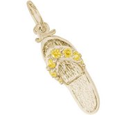 SANDAL   TOPAZ YELLOW ENGRAVABLE