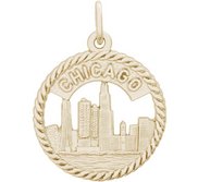 ILLINOIS CHICAGO SKYLINE ENGRAVABLE