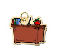 Teacher s Desk Charm