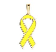 Troop   Military Support Awareness Yellow Color Charm