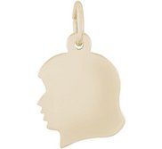 GIRLS HEAD ENGRAVABLE