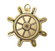 Ship Wheel Charm