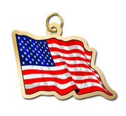 United States of America Flag Charm