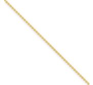 14k 2mm Solid Polished Cable Chain