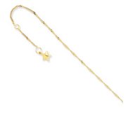 14k Star Anklet  9 