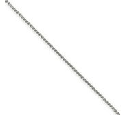 14k 1 75mm Spiga Chain14k White Gold 1 65mm Solid Polished Spiga Chain