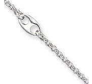 Sterling Silver Fancy Anklet