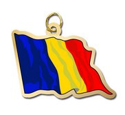 Romania Flag Charm