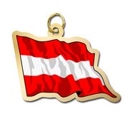 Austria Flag Charm