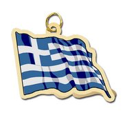 Greece Flag Charm