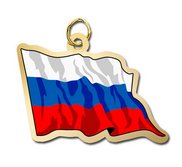 Russia Flag Charm