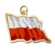 Poland Flag Charm