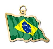 Brazil Flag Charm