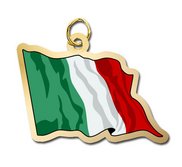 Italy Flag Charm