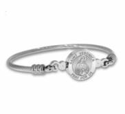 Stainless Steel Saint Veronica Bangle Bracelet