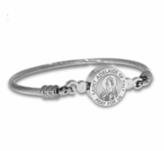 Stainless Steel Saint Adelaide Bangle Bracelet