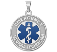 Sterling Silver EMT Medical ID Charm or Pendant