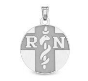 Sterling Silver RN Pendant