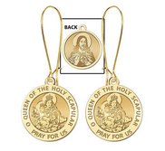 Scapular Medal  Double Sided  Earrings  EXCLUSIVE 