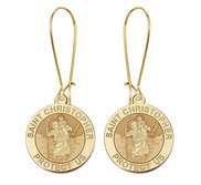 Saint Christopher Earrings  EXCLUSIVE 