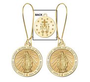 Miraculous Medal Double Sided Earrings  EXCLUSIVE 