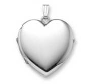 Build Your Own Sterling Silver 4 or Four Picture Heart Locket